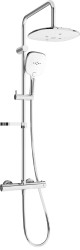 MEXEN/S - KX17 Sprchový stĺp s termostatickou batériou, chróm / biela (771501791-02)