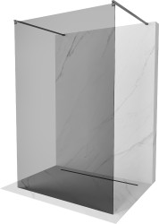 MEXEN/S - Kyoto samostatne stojaca sprchová zástena 100 x 200, grafit 8 mm, grafit kartáčovaná (800-100-002-66-40)