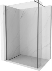 MEXEN/S - Kyoto Sprchová zástena WALK-IN 110 x 30, transparent, grafit kartáčovaná (800-110-212-66-00-030)