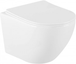 MEXEN/S - Lena Závesná WC misa vrátane sedátka s slow-slim, duroplast, biela (30220400)