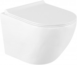 MEXEN/S - Lena Závesná WC misa vrátane sedátka s slow-slim, duroplast, biela (30220500)