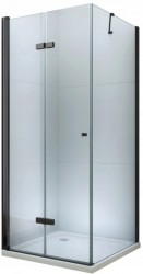 MEXEN/S - LIMA sprchovací kút 100x100, transparent, čierna (856-100-100-70-00)