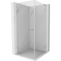 MEXEN/S - Lunar-B L sprchový kút dvere krídlové ľavá 90 x 90, transparent, chróm (832L-090-090-01-00-L)