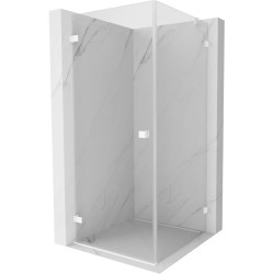 MEXEN/S - Lunar-B sprchovací kút dvere krídlové ľavá 90 x 90, transparent, biela (832-090-090-20-00-L)