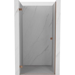 MEXEN/S - Lunar-B sprchové dvere krídlové ľavé 100, transparent, ružové zlato (832-100-000-60-00-L)