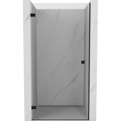 MEXEN/S - Lunar-B sprchové dvere krídlové ľavé 65, transparent, čierna (832-065-000-70-00-L)