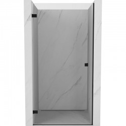 MEXEN/S - Lunar-B sprchové dvere krídlové ľavé 80, transparent, čierna (832-080-000-70-00-L)