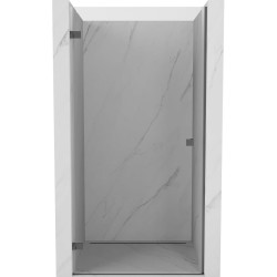 MEXEN/S - Lunar-B sprchové dvere krídlové ľavé 80, transparent, grafit metal (832-080-000-95-00-L)