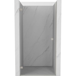 MEXEN/S - Lunar-B sprchové dvere krídlové ľavé 85, transparent, nikel kartáčovaný (832-085-000-97-00-L)