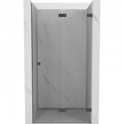MEXEN/S - Lunar-F skladacie sprchové dvere pravé 75, transparent, grafit metal (836-075-000-95-00-P)