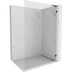 MEXEN/S - Lunar L Sprchová zástena WALK-IN pravá 90 x 200, transparent 8 mm, čierna (830L-090-000-70-00-P)