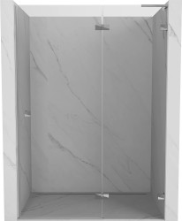 MEXEN/S - Lunar L sprchové dvere krídlové pravé 140, transparent, chróm (834L-140-000-01-00-P)