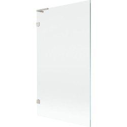 MEXEN/S - Lunar L vaňová zástena FIX 100 x 150, transparent, nikel kartáčovaný (897L-100-000-97-00)