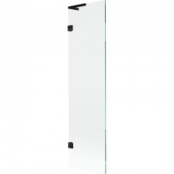 MEXEN/S - Lunar L vaňová zástena FIX 50 x 150, transparent, čierna (897L-050-000-70-00)