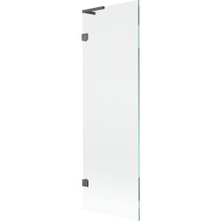 MEXEN/S - Lunar L vaňová zástena FIX 60 x 150, transparent, grafit kartáčovaná (897L-060-000-66-00)