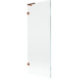 MEXEN/S - Lunar L vaňová zástena FIX 70 x 150, transparent, ružové zlato (897L-070-000-60-00)