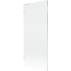 MEXEN/S - Lunar L vaňová zástena FIX 80 x 150, transparent, biela (897L-080-000-20-00)