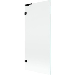 MEXEN/S - Lunar L vaňová zástena FIX 80 x 150, transparent, čierna (897L-080-000-70-00)