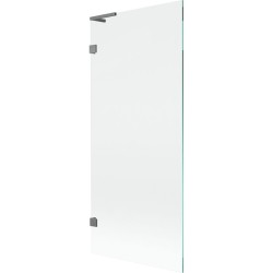 MEXEN/S - Lunar L vaňová zástena FIX 80 x 150, transparent, grafit metal (897L-080-000-95-00)