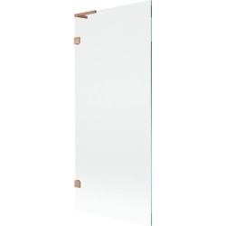 MEXEN/S - Lunar L vaňová zástena FIX 80 x 150, transparent, meď kartáčovaná (897L-080-000-65-00)
