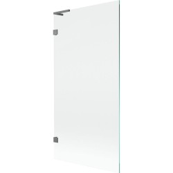 MEXEN/S - Lunar L vaňová zástena FIX 90 x 150, transparent, grafit metal (897L-090-000-95-00)