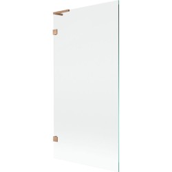 MEXEN/S - Lunar L vaňová zástena FIX 90 x 150, transparent, meď kartáčovaná (897L-090-000-65-00)