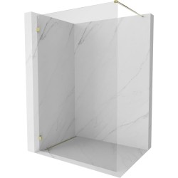 MEXEN/S - Lunar Sprchová zástena WALK-IN ľavá 100 x 200, transparent 8 mm, zlato (830-100-000-50-00-L)