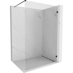 MEXEN/S - Lunar Sprchová zástena WALK-IN pravá 90 x 200, transparent 8 mm, čierna (830-090-000-70-00-P)