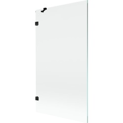 MEXEN/S - Lunar vaňová zástena FIX 100 x 150, transparent, čierna (897-100-000-70-00)