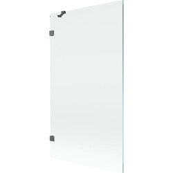 MEXEN/S - Lunar vaňová zástena FIX 100 x 150, transparent, grafit kartáčovaná (897-100-000-66-00)