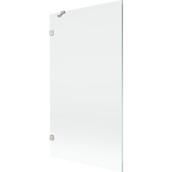 MEXEN/S - Lunar vaňová zástena FIX 100 x 150, transparent, nikel kartáčovaný (897-100-000-97-00)