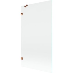 MEXEN/S - Lunar vaňová zástena FIX 100 x 150, transparent, ružové zlato (897-100-000-60-00)