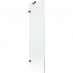 MEXEN/S - Lunar vaňová zástena FIX 50 x 150, transparent, ružové zlato (897-050-000-60-00)