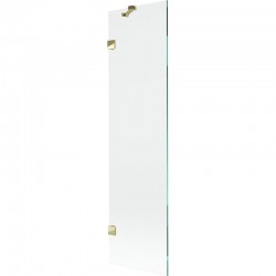 MEXEN/S - Lunar vaňová zástena FIX 50 x 150, transparent, zlatá (897-050-000-50-00)