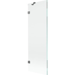 MEXEN/S - Lunar vaňová zástena FIX 60 x 150, transparent, grafit metal (897-060-000-95-00)