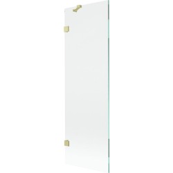 MEXEN/S - Lunar vaňová zástena FIX 60 x 150, transparent, zlatá kartáčovaná (897-060-000-55-00)