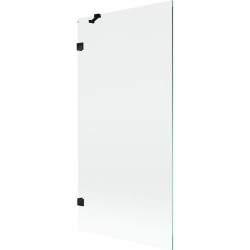 MEXEN/S - Lunar vaňová zástena FIX 90 x 150, transparent, čierna (897-090-000-70-00)