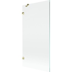 MEXEN/S - Lunar vaňová zástena FIX 90 x 150, transparent, zlatá (897-090-000-50-00)