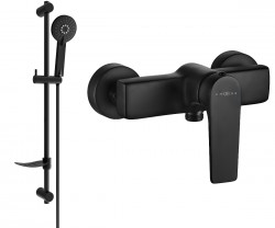 MEXEN/S - Lynx DF40 sprchová batéria s príslušenstvom, čierna (74594DF40-70)