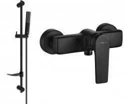 MEXEN/S - Lynx DF72 sprchová batéria s príslušenstvom, čierna (74594DF72-70)