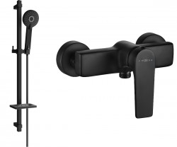MEXEN/S - Lynx DQ40 sprchová batéria s príslušenstvom, čierna (74594DQ40-70)