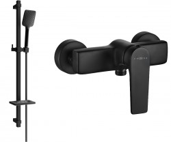 MEXEN/S - Lynx DQ62 sprchová batéria s príslušenstvom, čierna (74594DQ62-70)