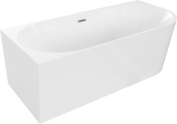 MEXEN/S - Mia vaňa voľne stojaca rohová ľavá 170 x 80, biela, sifón a prepad chróm (52691708000L-01)