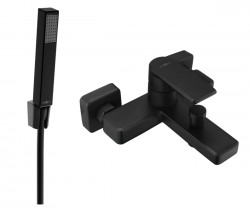 MEXEN/S - Mino R77 vaňová batéria s príslušenstvom, čierna (7243R77-70)