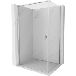 MEXEN/S - Mist-B sprchovací kút dvere krídlové 80 x 90, transparent, chróm (8A2T-080-090-01-00)