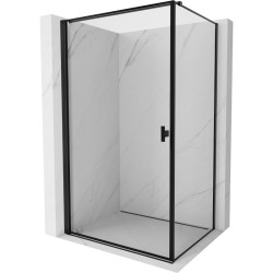 MEXEN/S - Mist-B sprchovací kút dvere krídlové ľavá 90 x 95, čierna okraj, čierna (8A2T-090-095-70-70-L)