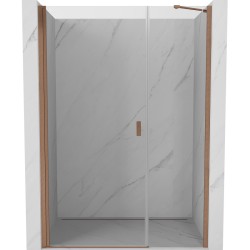 MEXEN/S - Mist-B sprchové dvere krídlové 95, transparent, meď kartáčovaná (8A2-095-001-65-00)