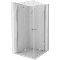MEXEN/S - Mist-F Duo sprchovací kút skladacie dvere 70 x 70, transparent, chróm (8A6-070L-070P-01-00)
