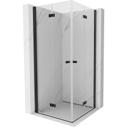 MEXEN/S - Mist-F Duo sprchovací kút skladacie dvere 70 x 70, transparent, čierna (8A6-070L-070P-70-00)