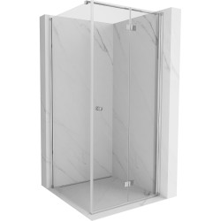 MEXEN/S - Mist-F sprchovací kút skladacie dvere pravá 85 x 85, transparent, chróm (8A6T-085-085-01-00-P)